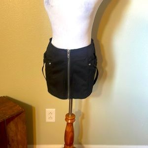 NWOT LIP SERVICE Y2K black denim mini skirt